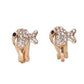 Crystal Stone Fish Girls Clip On Earrings