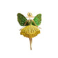 Crystal Yellow And Green Fairy Brooch