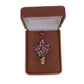Crystal Heather Flower Brooch(2)