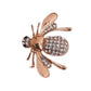 Cubic Zirconia And Gold Wasp Brooch