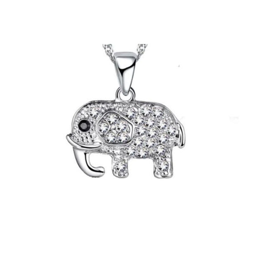 Cubic Zirconia Encrusted Elephant Pendant