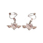 Cubic Zirconia Angel Wings Clip On Earrings
