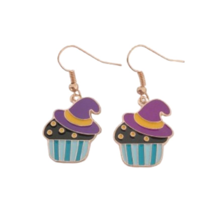 Cupcake Halloween Fashion Earrings
