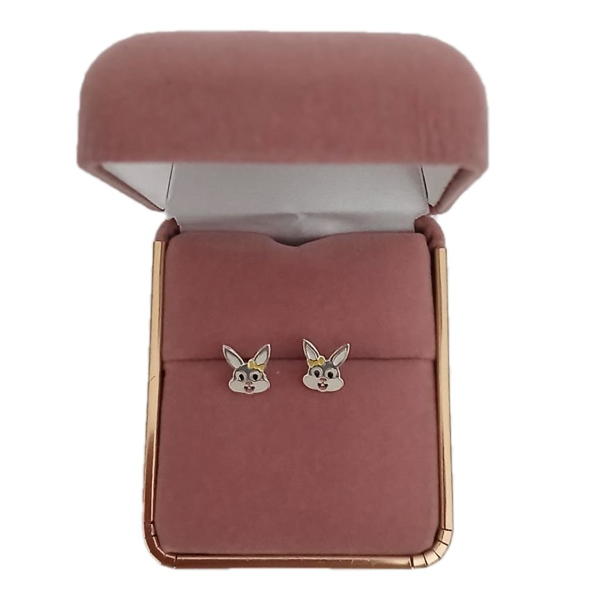Cute Bunny Rabbit Sterling Silver Earring(2)
