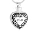 Dad Heart Shaped Cremation Ashes Locket
