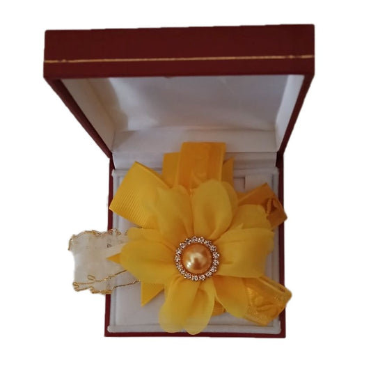 Dandelion Yellow Flower Wrist Corsage