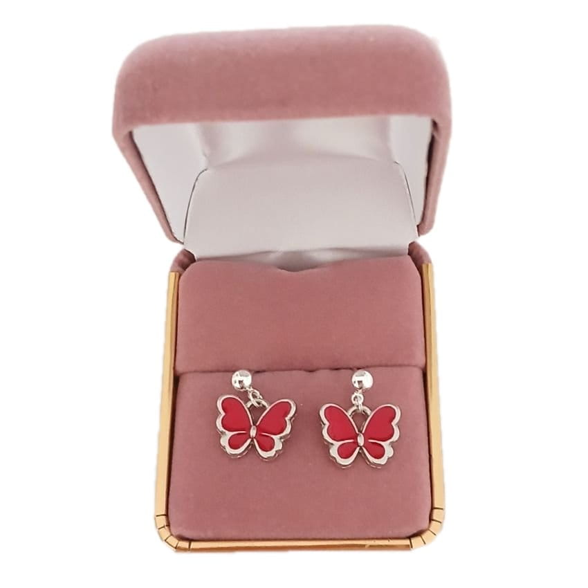 Dangly Butterfly Sterling Silver Earrings(2)