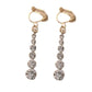 Dangly Gold Clip On Earrings