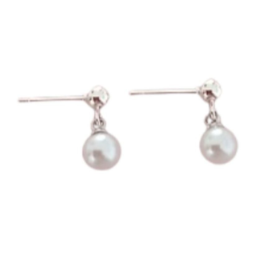 Dangly Kids Pearl Sterling Silver Earrings