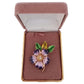 Dark Purple Ladies Flower Brooch(2)