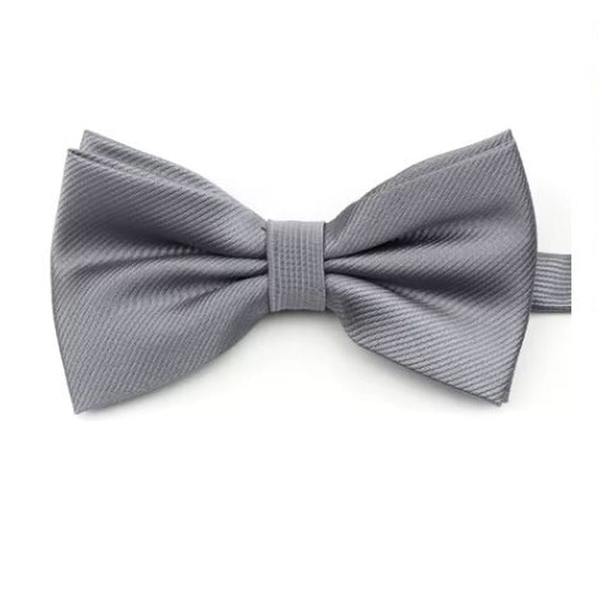 Dark Silver Grey Adjustable Bow Tie