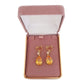 Dark Yellow Drop Clip On Earrings(2)