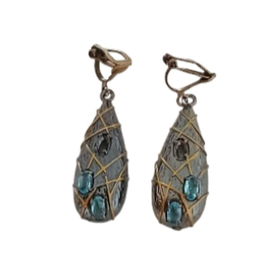 Dark Bohemian Clip On Earrings