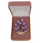 Dark Purple Flower Brooch(2)