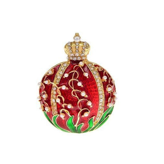 Decorated Bauble Christmas Brooch