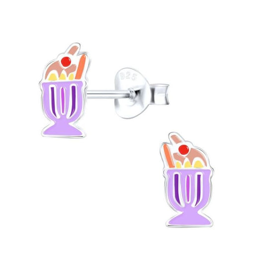 Desert Ice Cream Sterling Silver Earrings