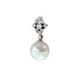Diamante And Round Pearl Pendant