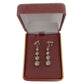 Diamante Circle Drop Clip On Earrings(2)