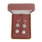 Diamante Circle Pearl Clip On Earrings(2)