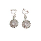 Diamante Green Chips Clip On Earrings