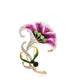 Diamante Light Purple Flower Brooch