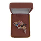 Diamante Multi Coloured Flower Bouquet Brooch(2)
