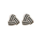 Diamante Triangle Clip On Earrings