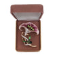 Diamante Light Purple Flower Brooch(2)