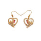 Diamante Robin Christmas Earrings