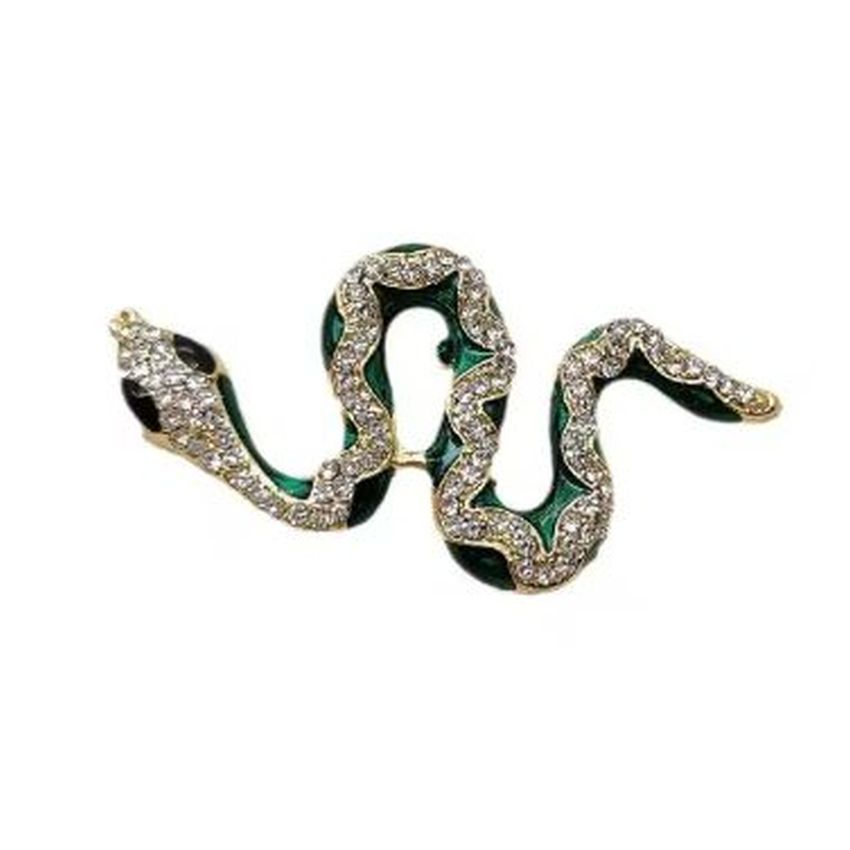 Diamante Snake Ladies Brooch