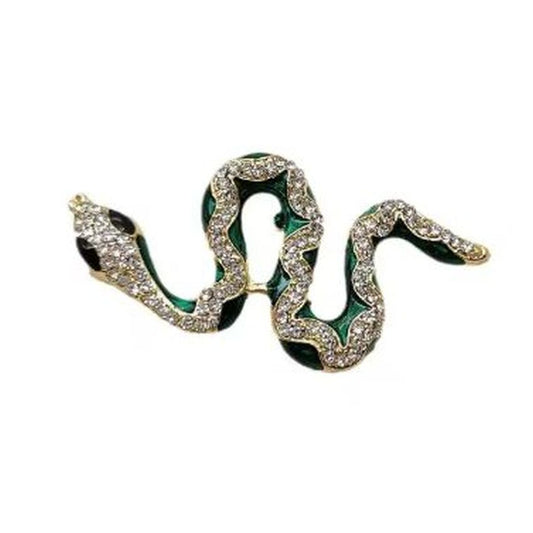 Diamante Snake Ladies Brooch
