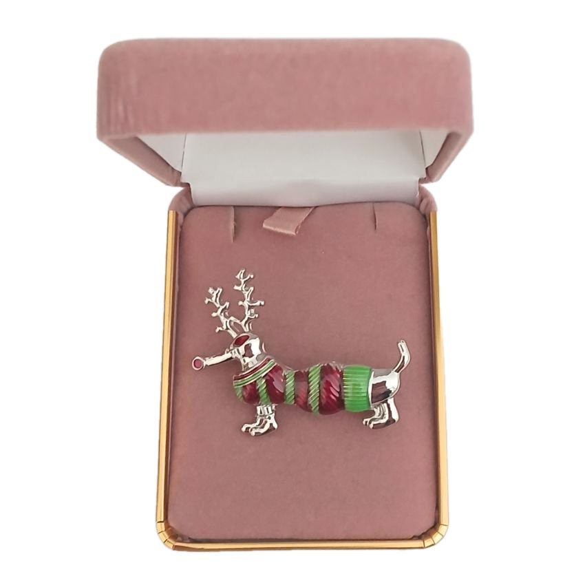 Dog In A Christmas Jumper Brooch(2)