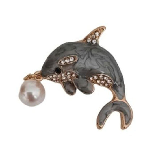 Dolphin Design Ladies Brooch