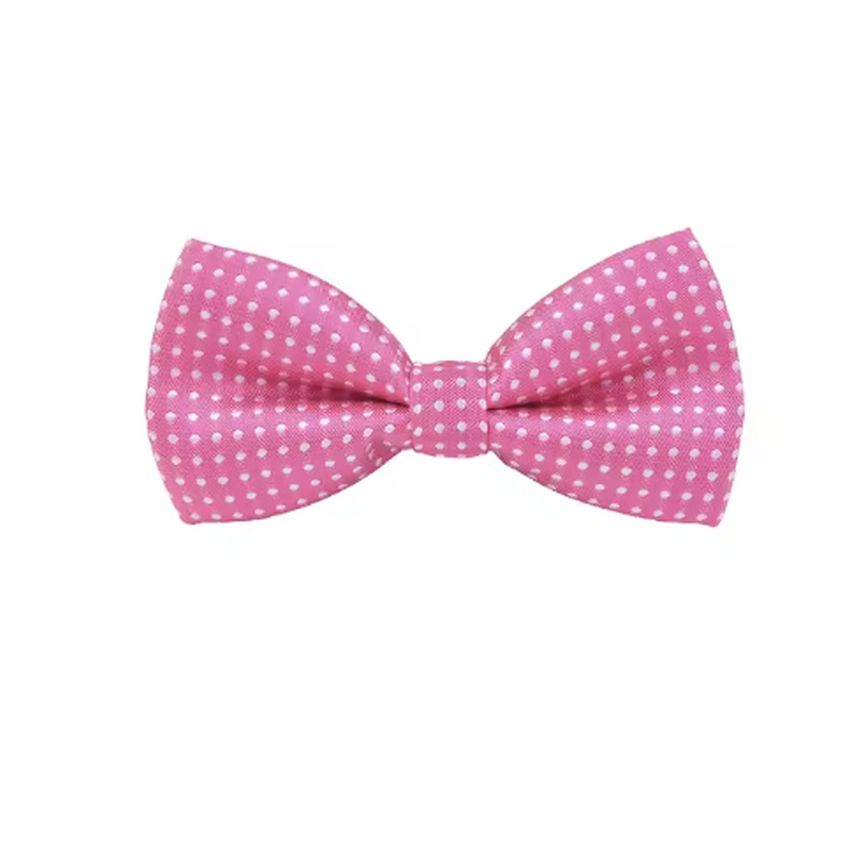 Dots Boys Pink Adjustable Dickie Bow