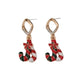Double Candy Cane Christmas Earrings