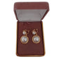 Double Pearl Drop Clip On Earrings