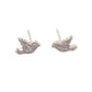 Dove Sterling Silver With Cubic Zirconia Earrings
