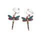 Dragonfly Multi Colour Clip On Earrings