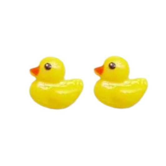 Duck Stud Childrens Clip On Earrings