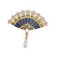 Elegant Fan Ladies Brooch