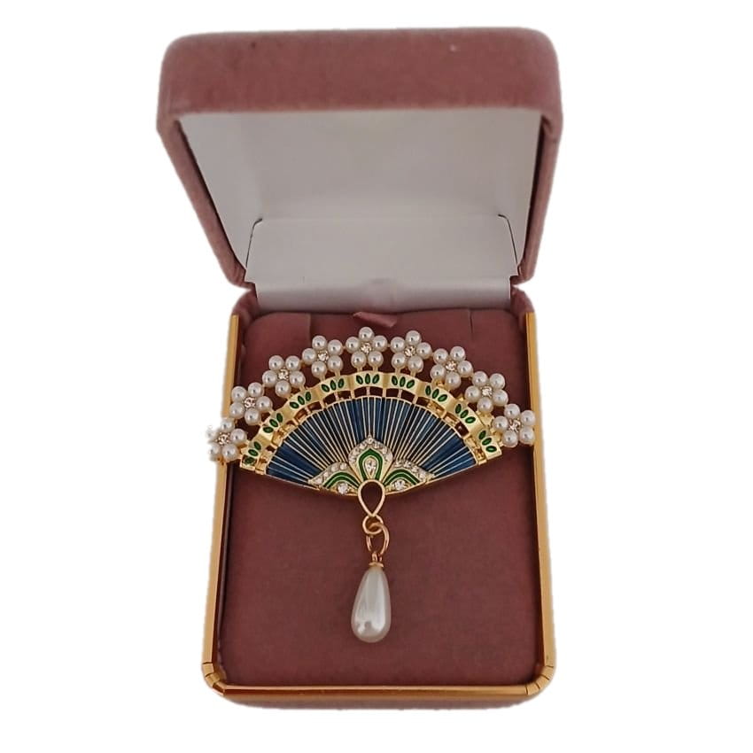 Elegant Fan Ladies Brooch(2)