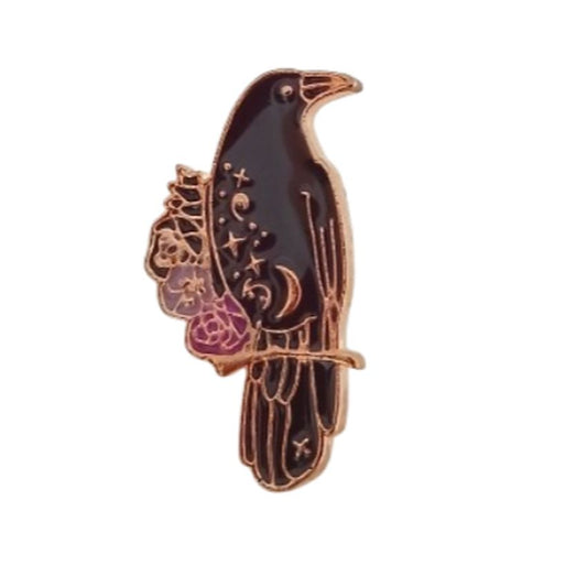 Enamel Bird Metal Brooch Pin