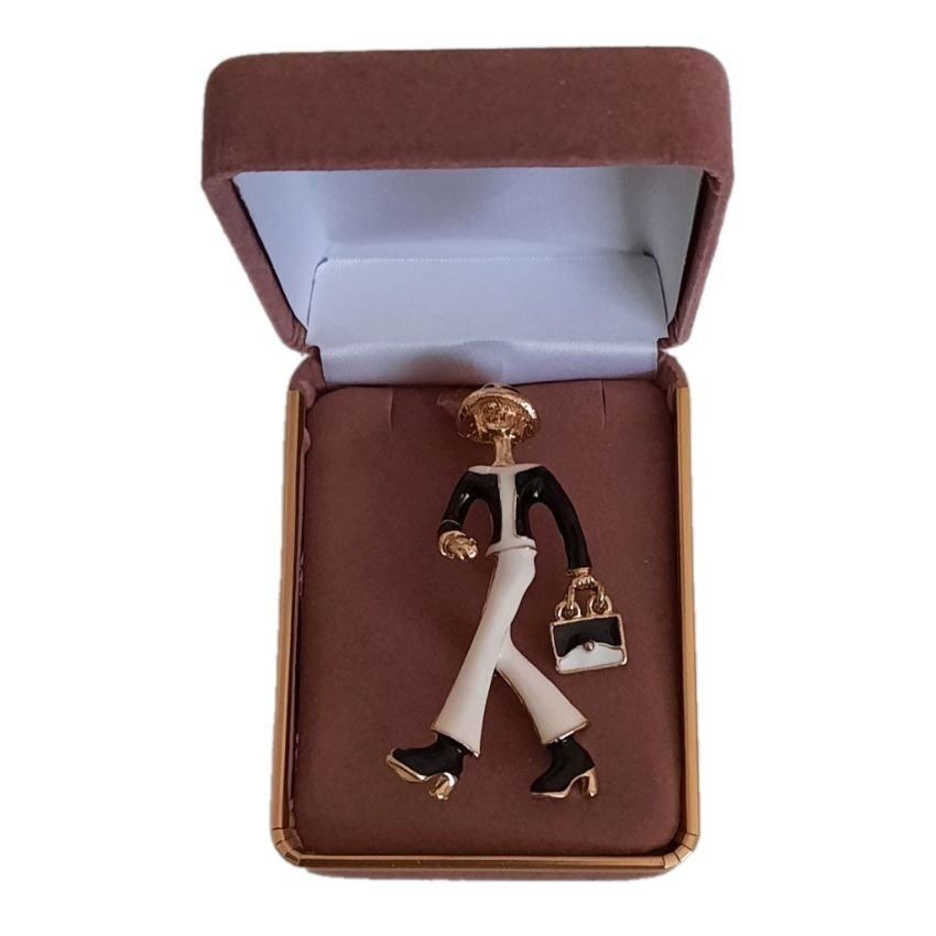 Enamel Figure Ladies Brooch(2)