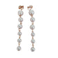 Extra Long Pearl Drop Clip On Earrings