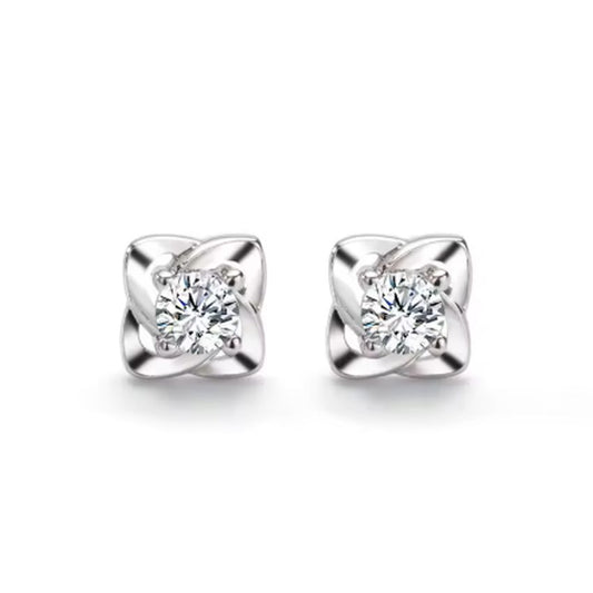 Fancy Stud Diamante Sparkly Earrings