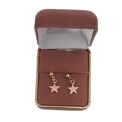 Fashion Jewellery Rose Gold Star Earrings(2)