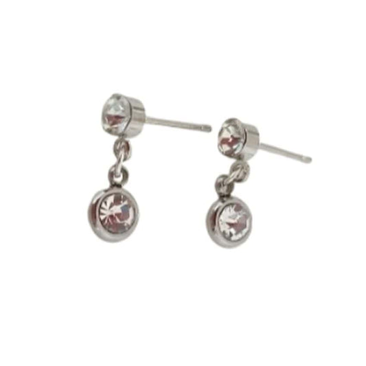 Fashion Jewellery Double Diamante Earrings