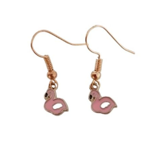 Flamingo Dangly Fashion Earrings