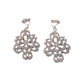 Flower Chandelier Clip On Earrings