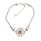 Flower Centre Topaz Stone Adjustable Large Bracelet